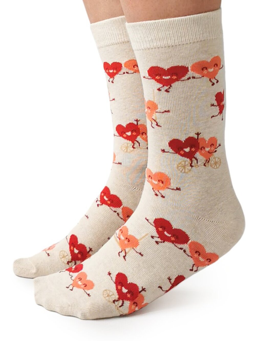 Women's Uptown Sox Crew Socks | Tandem Hearts Socks | NWT